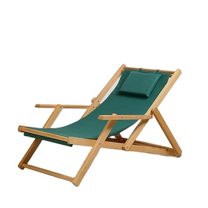 Chaise <span class=keywords><strong>de</strong></span> plage en bois massif <span class=keywords><strong>de</strong></span> grande taille, position d'extérieur, réglable, pliable, plage, coussin, pont <span class=keywords><strong>de</strong></span> <span class=keywords><strong>mer</strong></span>, confortable, réglable - Product Image 6