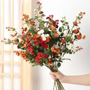 Wholesale Best Selling Valentines Gifts Rosebush Romantic Decoration Flower Orange Rose Bouquet