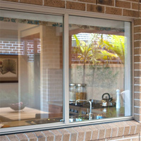 AS2047 CE NFRC AS2047 TOMA Aluminiumfenster, Schiebefenster für Häuser Standard Doppelverglasung Europäischer Edelstahl Horizontal Modern