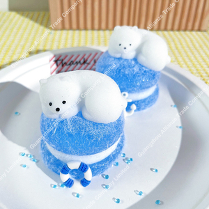 Stress Anxiety Relief <b>Cute</b> Taba Stretch Sticky Sensory Fidget Toy Arctic Blue Ocean Burger Polar <b>Bear</b> Squeeze Toy - Product Image 2