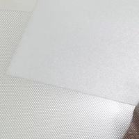 Feuille diffuseur de lumière PC, surface mate givrée à points, ignifuge, anti-éblouissement, forme personnalisée, pour panneau LED, boîte à lumière et rétroéclairage