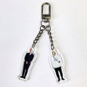 Llaveros de acrílico transparente personalizados, llavero en blanco con diseño de anime, llavero de plástico transparente personalizado para logotipo - Product Image 4