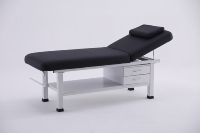 Table de massage professionnelle de luxe avec 2 tiroirs, table de soin réglable pour salon de beauté, spa, tatouage, capacité robuste de 660 lb