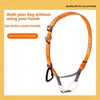 Sangle de promenade multifonctionnelle pour chien, qualité supérieure, souple, mains libres, fixation robuste et sécurisée avec connecteur à clip sûr