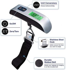 2025 Hot Selling Travel Bag 50kg ABS Digital Hanging Luggage Scale Portable Handheld Weighing Device for Kitchen Use - Product Image 2