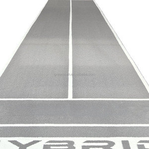 Tapis de gym en <span class=keywords><strong>gazon</strong></span> <span class=keywords><strong>synthétique</strong></span> personnalisé pour intérieur, <span class=keywords><strong>couleur</strong></span> grise, très populaire, pour piste de poussée de traîneau - Product Image 2