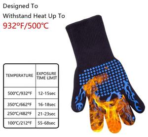 Set Sarung Tangan Silikon Memanggang, Set Sarung Tangan Dapur Warna, Sarung Tangan Penangkap Silikon BBQ <span class=keywords><strong>Pot</strong></span> - Product Image 4