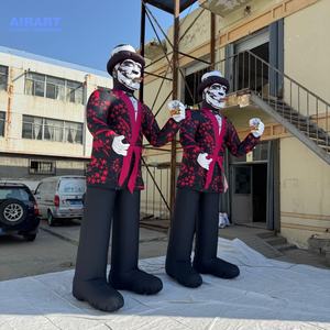 Espectáculo de escenario de <span class=keywords><strong>teatro</strong></span>, decoración de hombre payaso inflable, globo de Mascota de hombre fumador inflable de alta calidad para publicidad - Product Image 4