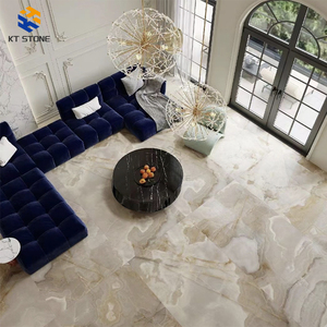 Marmo KT STONE Versailles Gold Beige con Motivo a Chevron, Pavimentazione in Stile <span class=keywords><strong>Palazzo</strong></span> per Soggiorno, Residenze Regali e Interni di Ville - Product Image 1