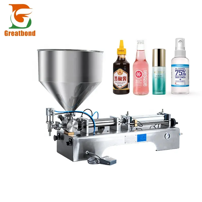 New Arrival Good Price CE Semi-automatic 304 Stainless Steel Paste Hand Cream Honey Packing Machine Liquid Water Filling Machine