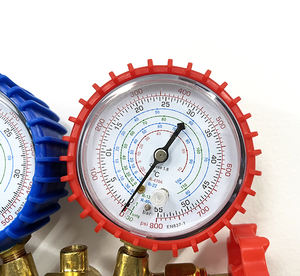 Jauge de collecteur AC 3 voies bon marché utilisée pour R22 R134A R404A R410A barre de réfrigérant/échelle Psi 3 pièces tuyau de charge 36Ft - Product Image 4