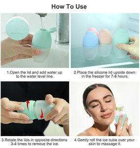 Gesicht Hautpflege Eiswürfel <span class=keywords><strong>Roller</strong></span> Mold Massage gerät Silikon Mini <span class=keywords><strong>Ice</strong></span> Facial <span class=keywords><strong>Roller</strong></span> für Gesicht Auge Körper - Product Image 6