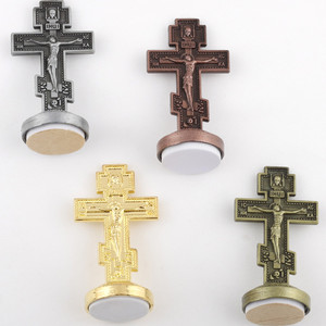 KOMI, crucifijo de pie, Cruz, decoración de Mesa para el hogar y la Oficina, artesanías de Cruz de Jesús de Metal Vintage para regalos religiosos - Product Image 2