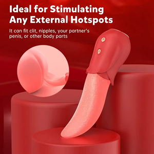 Vibrateur rose réaliste pour femme avec stimulation du point G et du clitoris, masseur de mamelons - Product Image 4