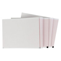 210*280mm-200 feuilles de papier d'enregistrement médical à grille rouge 210*295mm-100 feuilles de papier ECG 210*300mm-papier de caisse enregistreuse médicale