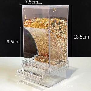 Kangdarpet fai da te contenitore di cibo in acrilico composito grande 3 in 1 casa pappagallino mangiatoia per uccelli pappagallo - Product Image 3