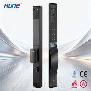 <span class=keywords><strong>HUNE</strong></span>インテリジェントスマートロック生体認証ロック顔認識ロックTuya WiFiドアスマート指紋デジタルカードドアロック - Product Image 1