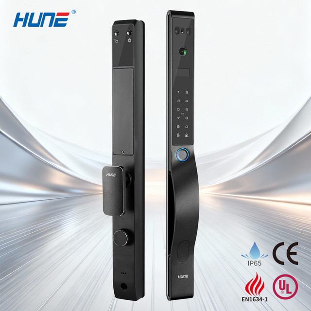 HUNE Intelligent Smartlock Biometric Lock Face Recognition Lock Tuya WiFi Door Smart Fingerprint Digital Card Door Lock