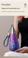 Bouteille d'eau isolée en titane pur 350 ml, tasse légère et portable avec sangle, antibactérienne, pour le camping, la randonnée, les voyages, cadeau