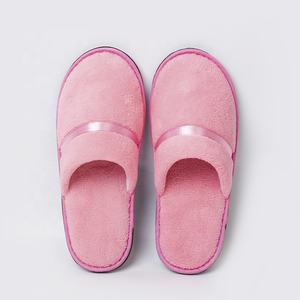 Pantuflas Desechables de Felpa de Coral para Hotel, Spa, Invitados de <span class=keywords><strong>Boda</strong></span>, Color Rosa Marrón, Interior, EVA, con Cinta, Ligeras para Verano/<span class=keywords><strong>Invierno</strong></span> - Product Image 5