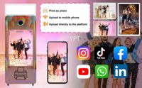 Vente en gros de cabines photo miroir magiques YPT personnalisées, avec caméra, iPad Mini, ordinateur, Wi-Fi, Bluetooth, verre trempé de 40 pouces, smartphones