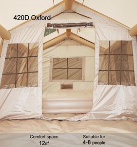 Tenda Gonfiabile Portatile per Campeggio Esterno, <span class=keywords><strong>Set</strong></span> Completo di Attrezzatura, Impermeabile in PVC 3000mm+, Tettuccio Rinforzato - Product Image 3