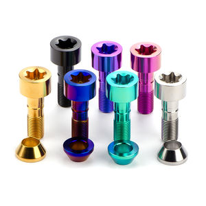 Vis de roue en titane TITST <span class=keywords><strong>Gr</strong></span>.5 à tête Torx, siège à bille, M14*1.5*28-45mm pour VW AUDI, voiture de course, automobile, moyeu de roue - Product Image 1