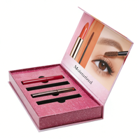 Boîte cosmétique rigide magnétique personnalisée avec gaufrage et doublure en éponge pour mascara, rouge à lèvres, parfum, huile essentielle, emballage personnalisé avec logo