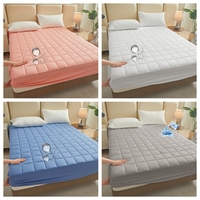 Housse de matelas imperméable de couleur unie sur mesure en gros pour hôtels et usage domestique, 500TC, 100% polyester, motif géométrique