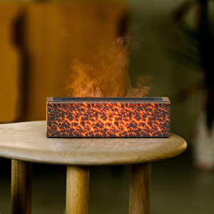 Desktop Flame Aroma <b>Diffuser</b>, USB Essential Oil <b>Diffuser</b> Humidifier, Colorful Mist Air Humidifier for Home Hotel - Product Image 2