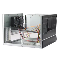 Équipement de rack MicroATX 8 baies écran LCD châssis de serveur Mini ITX en plastique boîtier de serveur de stockage Nas stock ventilateur-tours de boîtiers d'ordinateur