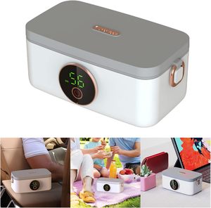 Custom Development Portable Cordless Food Warmer Heated <b>Lunch</b> <b>Box</b> for Adults Battery Powered Automatic Heating <b>Insulated</b> Bag - Product Image 2
