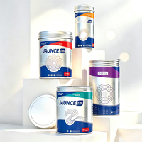 Boîte en aluminium vide de qualité alimentaire, pot en aluminium recyclable pour l'emballage de comprimés de suppléments