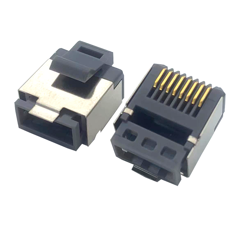 Coorle Modular Connector Plug RJ45 8p8c Shielded Gold Plated for Cat5e ...