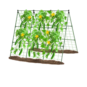 53x53 <span class=keywords><strong>fer</strong></span> 4ft facilement assemblé <span class=keywords><strong>treillis</strong></span> de concombre cadre de lit surélevé Support de légumes jardin <span class=keywords><strong>plantes</strong></span> <span class=keywords><strong>grimpantes</strong></span> extérieur concombres pois - Product Image 1