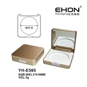EHON Square ABS Plastic Cosmetic <b>Compact</b> Case YH-E595 5g Portable <b>Makeup</b> Packaging WIth Mirror - Product Image 1