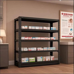 Étagère de rangement en métal blanc, unité d'étagérage d'entrepôt sans boulons, acier 1500x500x1800mm, 100kg par étagère, réglable pour garage, OEM - Product Image 4