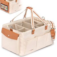 Panier de rangement pliable personnalisable pour nouveau-né Essentiels Sac à couches design moderne indispensable pour un usage domestique avec logos de couleurs personnalisées