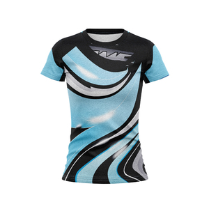 Maillot de rugby pour femme inspiré des Blues de NSW, imprimé abstrait, t-shirt de sport léger pour l'Australie et la Nouvelle-Zélande - Product Image 1