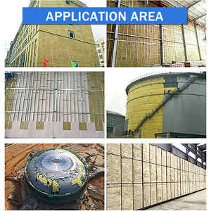 Panneau de laine de roche de qualité industrielle pour la construction, écologique, durable, isolation thermique 50-100mm pour conduits CVC - Product Image 3