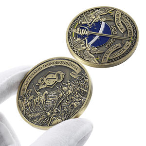 Souvenirs, pièces de monnaie en métal plaqué laiton, 3D, détails élevés, gaufrage, logo en métal, alliage de zinc, pièces de monnaie personnalisées double face - Product Image 1