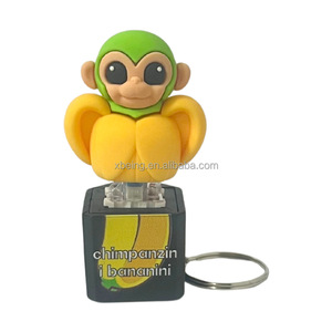 Mới đến dễ thương dính hình Keychain tung tung tung sahur LED ánh sáng tralala cá mập Keyring âm thanh loa lỗ mới lạ gag đồ chơi - Product Image 4