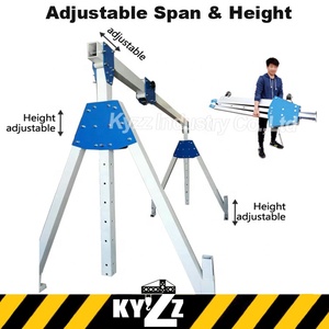 رافعة جسرية من الألومنيوم على سطح السفينة للبيع، رافعة جسرية صغيرة متحركة خفيفة بإطار أحادي العارضة - Product Image 2