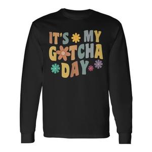 Camiseta de manga larga con gráfico de anuncio de adopción para niños de It's My Gotcha Day - Product Image 1