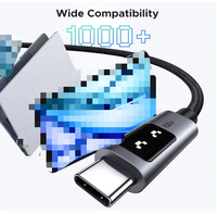 Câble USB C vers USB C UGREEN L509 100W PD à charge rapide 5A 100cm avec affichage LED pour iPhone 16 15