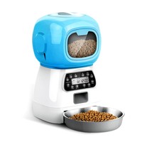 Automatischer Futterautomat für Haustiere, 3,5 l, mit Sprachsteuerung, intelligenter Futternapf-Roboter, Futterspender mit WLAN-App, automatischer Futterspender für Katzen/Hunde