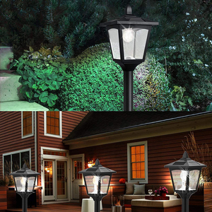 Lampada Solare Quadrata con Base in Alluminio, Illuminazione per Giardino, Porta e Cortile - Product Image 4