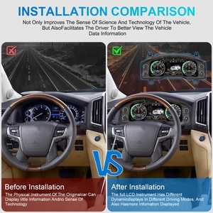 NaviHua New Design 12.3'' LCD Dashboard <b>Car</b> Digital Cluster Virtual Cockpit <b>Speedometer</b> <b>for</b> Toyota Land Cruiser LC200 2016-2021 - Product Image 6
