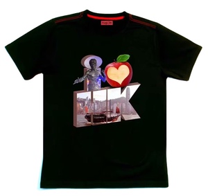 T-shirt personnalisé <span class=keywords><strong>Fruit</strong></span> <span class=keywords><strong>of</strong></span> <span class=keywords><strong>the</strong></span> <span class=keywords><strong>Loom</strong></span>, nouveau style 2025, vente en gros, T-shirt tendance personnalisé, 100% coton, T-shirt noir et blanc - Product Image 5