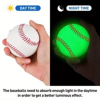 Balle de baseball/softball lumineuse de 9 pouces pour l'entraînement au lancer et au réception – Idée cadeau